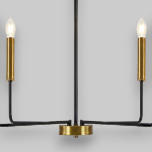 Candelabru Suspendat Cu 4 Brate Odin, Ø 70 x 160cm, 4x7W E14