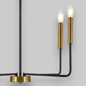 Candelabru Suspendat Cu 4 Brate Odin, Ø 70 x 160cm, 4x7W E14