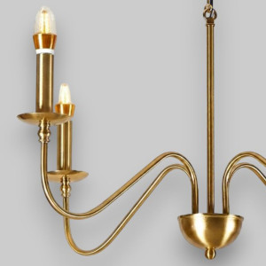 Candelabru Suspendat Cu 4 Brațe Medusa, Ø 76 x 140cm, 4x7W E14