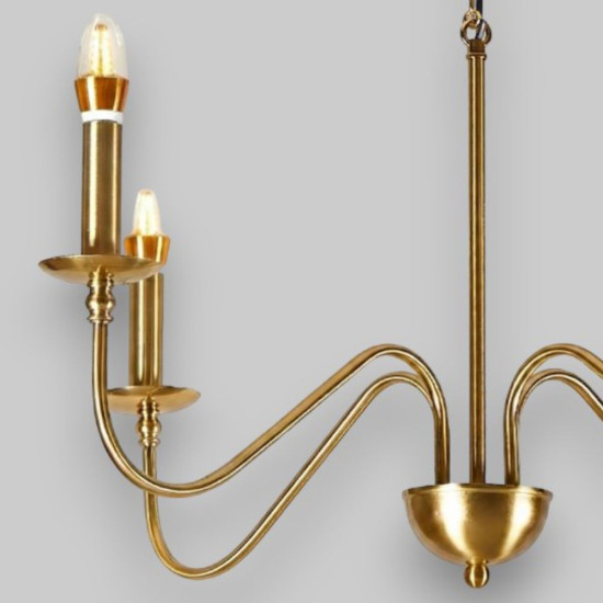 Candelabru Suspendat Cu 4 Brațe Medusa, Ø 76 x 140cm, 4x7W E14