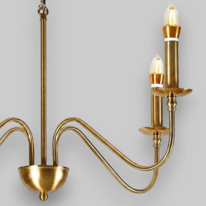 Candelabru Suspendat Cu 4 Brațe Medusa, Ø 76 x 140cm, 4x7W E14