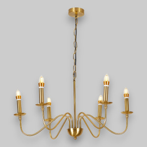 Candelabru Suspendat Cu 6 Bra?e Medusa, Ø 76 * 140cm, 6*7W E14