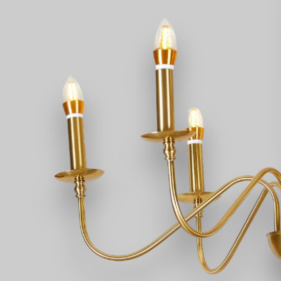 Candelabru Suspendat Cu 6 Bra?e Medusa, Ø 76 * 140cm, 6*7W E14 Candelabru Suspendat Cu 6 Bra?e Medusa, Ø 76 * 140cm, 6*7W E14