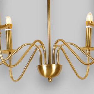 Candelabru Suspendat Cu 6 Bra?e Medusa, Ø 76 * 140cm, 6*7W E14 Candelabru Suspendat Cu 6 Bra?e Medusa, Ø 76 * 140cm, 6*7W E14