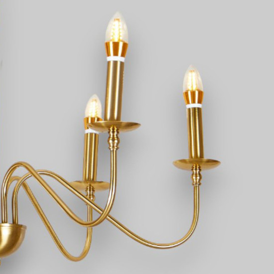 Candelabru Suspendat Cu 6 Bra?e Medusa, Ø 76 * 140cm, 6*7W E14 Candelabru Suspendat Cu 6 Bra?e Medusa, Ø 76 * 140cm, 6*7W E14