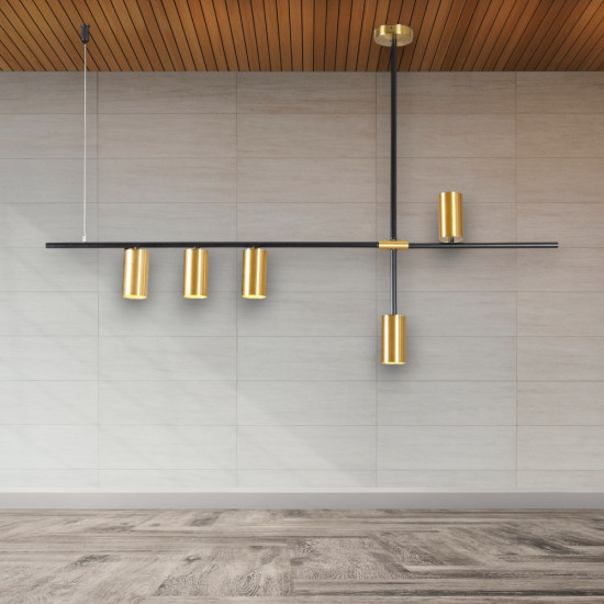 Lustră Modernă Cu LED Și Spot Elysia, 3000-4000-6000k, 385lm, 115 x 83 cm