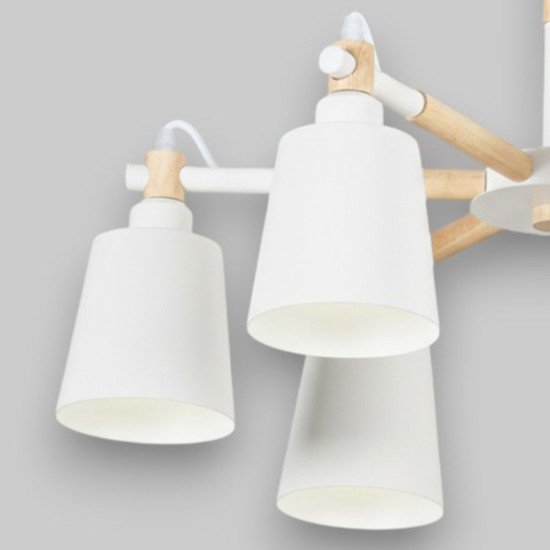 Lustra Tavan Cu 6 Brate E27 Thor, 70x52 cm, 6x10W Lustra Tavan Cu 6 Brate E27 Thor, 70x52 cm, 6x10W