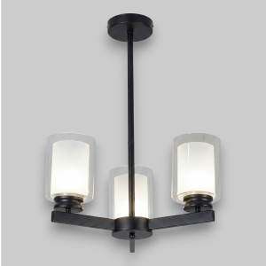 Lustra Tavan Cu 3 Brate E27 Titan Black, 42 x 58 cm, 3x10W E27