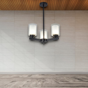 Lustra Tavan Cu 3 Brate E27 Titan Black, 42 x 58 cm, 3x10W E27 Lustra Tavan Cu 3 Brate E27 Titan Black, 42 x 58 cm, 3x10W E27