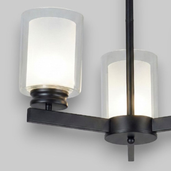 Lustra Tavan Cu 3 Brate E27 Titan Black, 42 x 58 cm, 3x10W E27 Lustra Tavan Cu 3 Brate E27 Titan Black, 42 x 58 cm, 3x10W E27