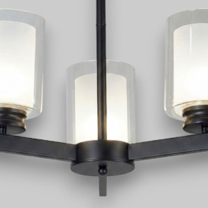 Lustra Tavan Cu 3 Brate E27 Titan Black, 42 x 58 cm, 3x10W E27 Lustra Tavan Cu 3 Brate E27 Titan Black, 42 x 58 cm, 3x10W E27