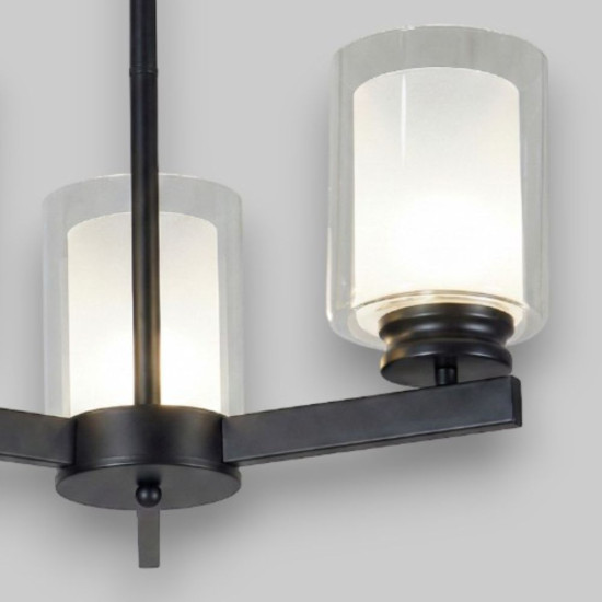 Lustra Tavan Cu 3 Brate E27 Titan Black, 42 x 58 cm, 3x10W E27 Lustra Tavan Cu 3 Brate E27 Titan Black, 42 x 58 cm, 3x10W E27