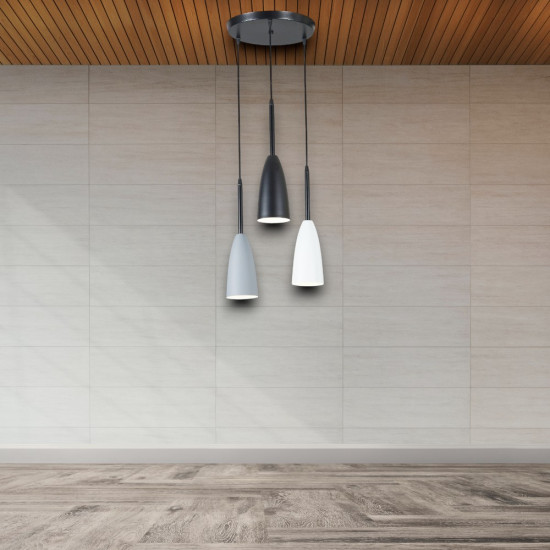 Lustra Suspendata Cu 3 Pendule Trio I, Ø 30 × 158 cm , 3*10W E27