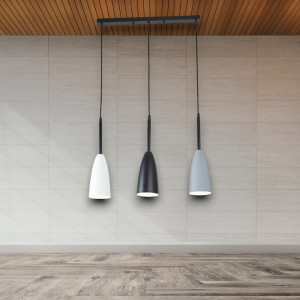 Lustra Suspendata Cu 3 Pendule Trio II, 50 × 158 cm , 3*10W E27 Lustra Suspendata Cu 3 Pendule Trio II, 50 × 158 cm , 3*10W E27