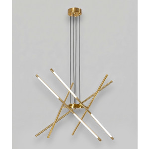 Lustra LED Suspendata 70W Space, 3000-4000-6500k, 4500lm, Ø 80 × 70 cm