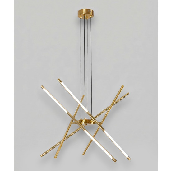 Lustra LED Suspendata 70W Space, 3000-4000-6500k, 4500lm, Ø 80 × 70 cm