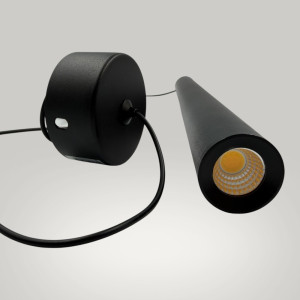Lustra LED Suspendata MONO, 3000k, 5W, neagra