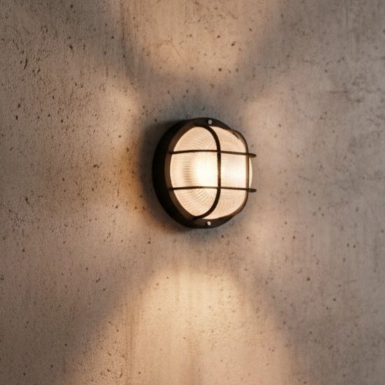 Lampa Bat 60W IP44 Rotunda+Grila