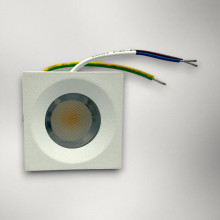 Spot LED Patrat pentru Mobila, 35x35mm, 3W, 6000K, lumina rece