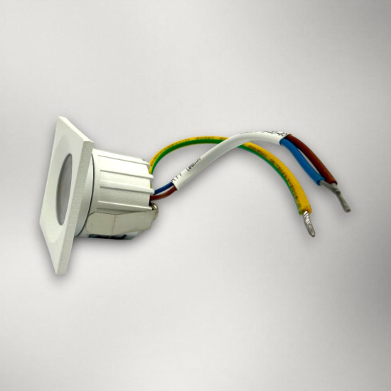 Spot LED Patrat pentru Mobila, 35x35mm, 3W, 3000K, lumina calda
