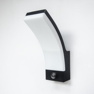 Aplica LED exterior cu senzor, 12W, 700Lm, 3000K, 240x167x80mm, IP65