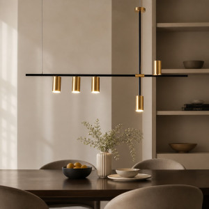 Lustră Modernă Cu LED Și Spot Elysia, 3000-4000-6000k, 385lm, 115 x 83 cm
