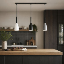 Lustra Suspendata Cu Dulie 3 Pendule Trio II, 50 × 158 cm , 3XE27 max 10W