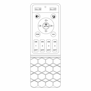 Telecomanda sina magnetica 2.4G, Neagra