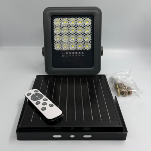 Proiector led SMD cu Panou Solar si telecomanda -  50W/6500k