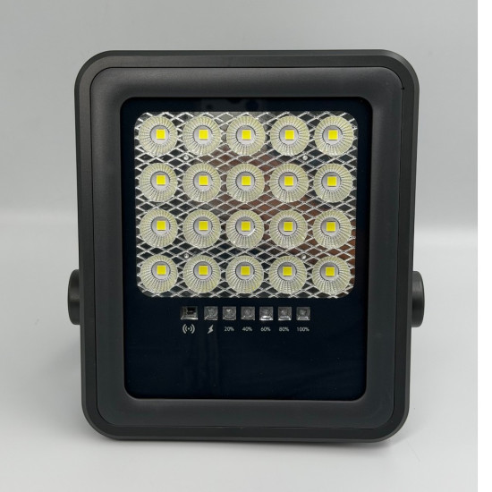 Proiector led SMD cu Panou Solar si telecomanda -  50W/6500k