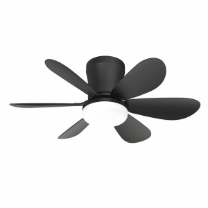 Lustra LED Cu Ventilator 12W Neagra
