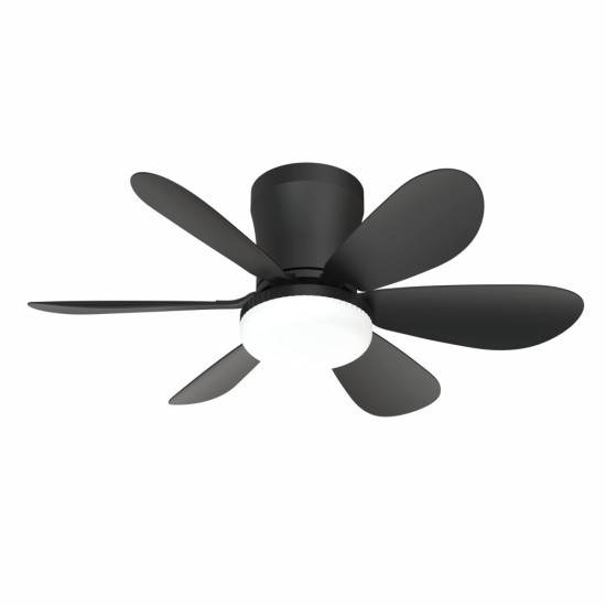 Lustra LED Cu Ventilator 12W Neagra
