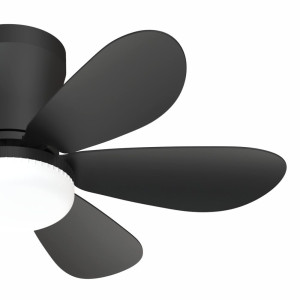 Lustra LED Cu Ventilator 12W Neagra