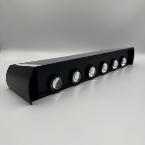 Aplica LED perete de exterior, 12W, solara, IP65, 3000K, lumina calda, senzor lumina, neagra