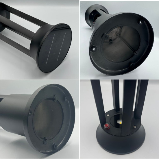 Stâlp LED Grădină 5W Cu Panou Solar IP65, 3000K, Lumina calda