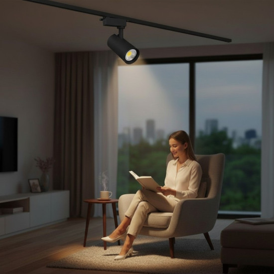 SPOT SINA GU10 IP20 NEGRU