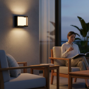 Aplica led Lara 10W/550Lm/3000K IP65 220-240V 168x168x45mm