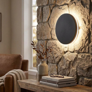 Aplica LED Perete fi150, 12W, 3000K, lumina calda, cu protectie IP65