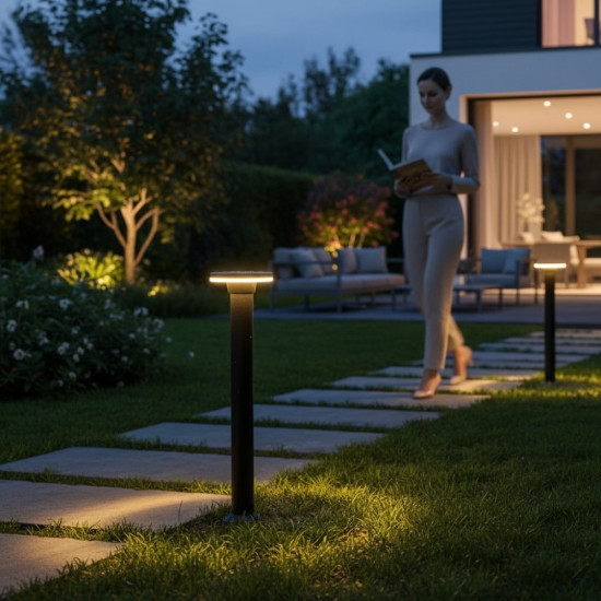 STÂLP ORNAMENTAL LED GRĂDINĂ 12W/480LM/3000K IP65 220-240V 600x150MM