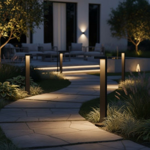 Stalp ornamental de gradina 12W=10W, 3000K, lumina calda, 800x100mm Stalp ornamental de gradina 12W=10W, 3000K, lumina calda, 800x100mm