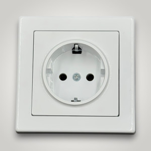 Priza Schuko, contact de protectie, 250V~, 16A, 50Hz, IP20
