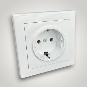 Priza Schuko, contact de protectie, 250V~, 16A, 50Hz, IP20