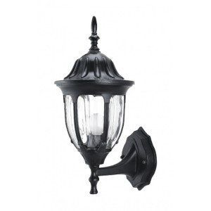 Felinar Perete Negru, 220V, putere maxima 60W, Dulie E27, IP43, 205x265mm