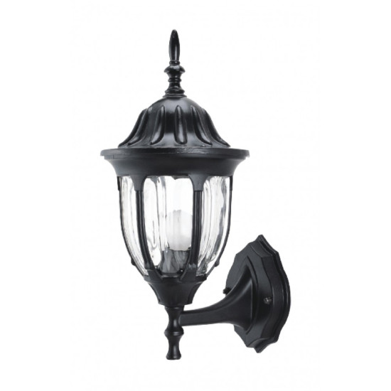 Felinar Perete Negru, 220V, putere maxima 60W, Dulie E27, IP43, 205x265mm