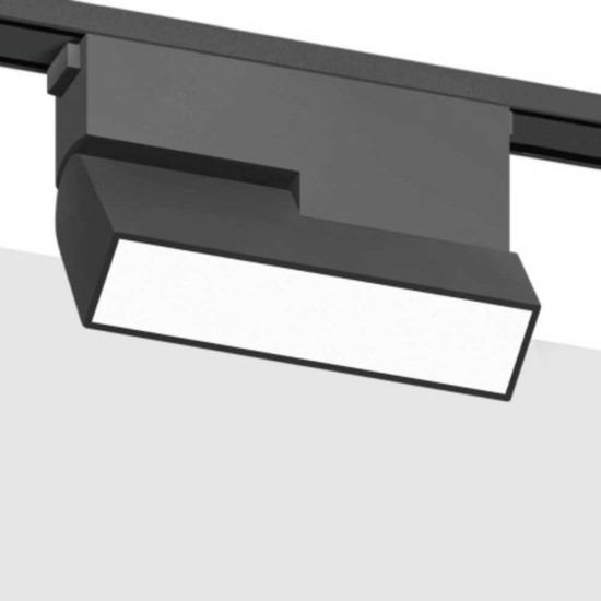 Lampa LED Liniara Reglabila Magnetica SMD pentru sina SMART(Blutooth) 122x26x80mm, 48V, 6W, Aluminiu, Negru