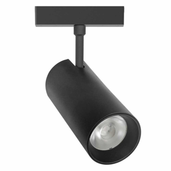 Spot LED Reglabil Magnetic COB pentru sina SMART(Blutooth) 57x135mm, 48V, 20W, Aluminiu, Negru