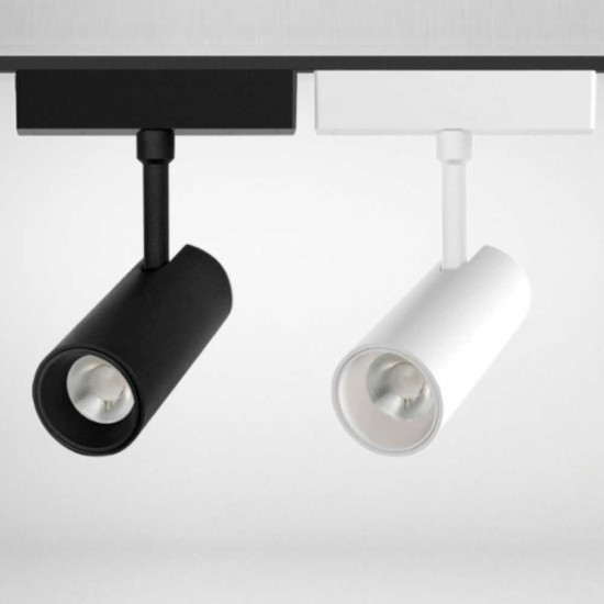 Spot LED Reglabil Magnetic COB pentru sina SMART(Blutooth) 57x135mm, 48V, 20W, Aluminiu, Negru