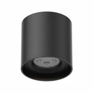Spot LED Fix Magnetic Rotund pentru sina 75x75mm, 48V, 6W, Aluminiu, Negru
