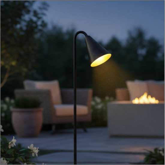 STALP LED GRADINA 4W 24V 100LM 3000K D65*970MM NEGRU