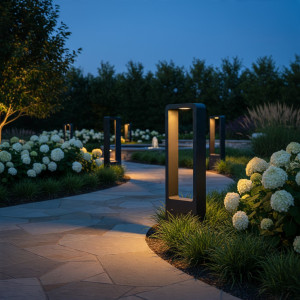 Stalp Ornamental De Gradina 7W=60W, 3000k, Lumina Calda, 60cm